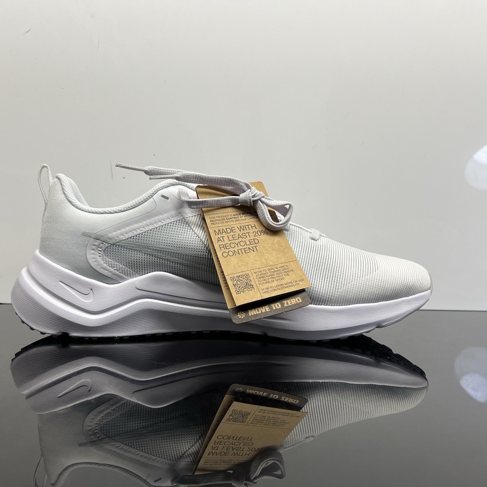Womens 8.5 - Nike Downshifter 12 Low-Top Trainer Running Shoes White - Picture 2 of 13
